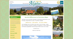 Desktop Screenshot of ferienhaus-allgaeu-koeck.de